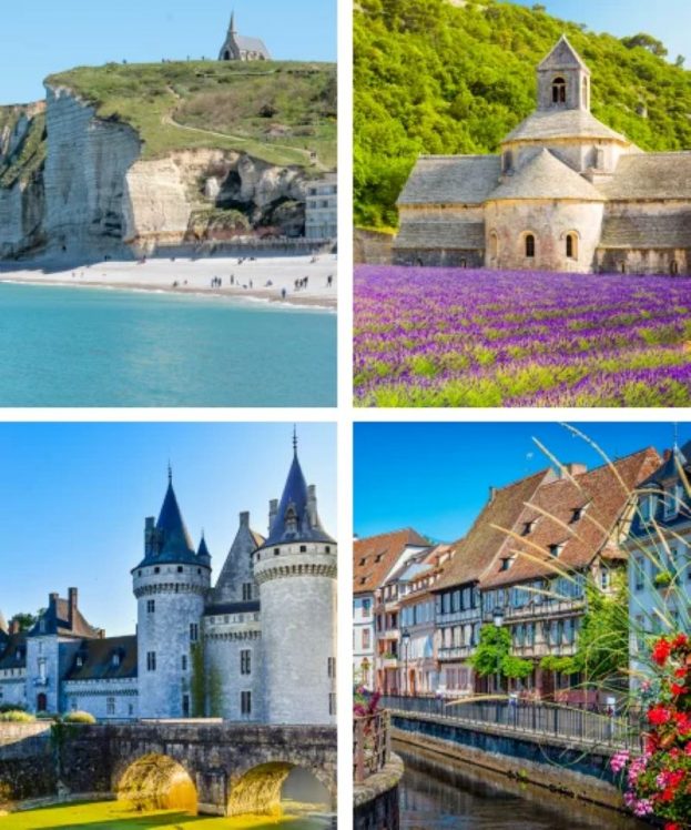 Visiter les quatre coins de la france. De la normandie à la Provence en passant par les châteaux de la Loire