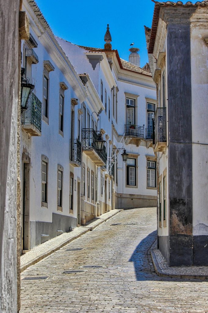 faro, portugal, old town, street, nature, summer, algarve, old, architecture
