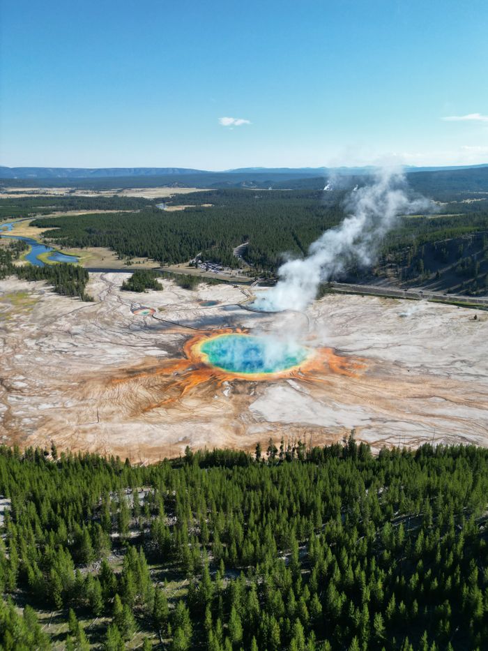 Grand Prismatic Spring Yellowstone National Park,